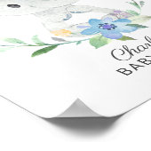 Sweet Elephant Welcome Baby shower Poster (Hoek)