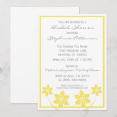 Sweet en Sassy Flowers Bridal Shower Invitation Kaart (Voorkant / Achterkant)