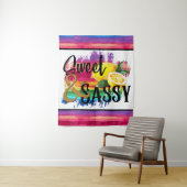 Sweet en Sassy Wandkleed (In situ)