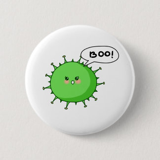Sweet en Scary Corona virus Boo Ronde Button 5,7 Cm