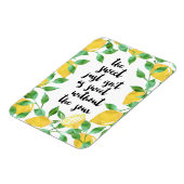 Sweet en Sour Lemon Quote Magnet Magneet (Linkerzijde)
