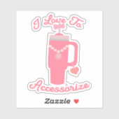 Sweet Epic Trendy Cup Accessories Fun Design  Sticker (Vel)