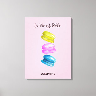 "Sweet Essence of Life gepersonaliseerde Franse Ma Canvas Afdruk
