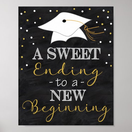 Sweet Finding To a new Begin Graduation Poster (Devant)
