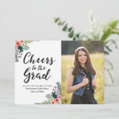 Sweet Floral | Aankondiging Afstuderen (Staand voorkant)