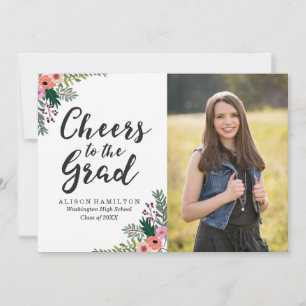 Sweet Floral Aankondiging Afstuderen