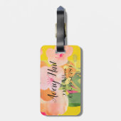 Sweet Floral Bagagelabel (Achterkant verticaal)