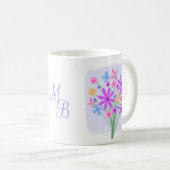 Sweet Floral Bouquet Coffee Mok (Voorkant rechts)