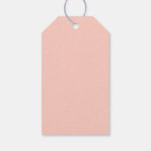 Sweet Floral Dank u doop Labels Cadeaulabel (Achterkant)