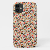 Sweet Floral Flowers Retro Phone Case (Achterkant)