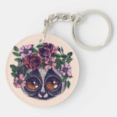 Sweet Floral Lemur Sleutelhanger (Achterkant)
