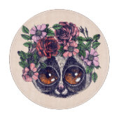 Sweet Floral Lemur Snijplank (Voorkant)