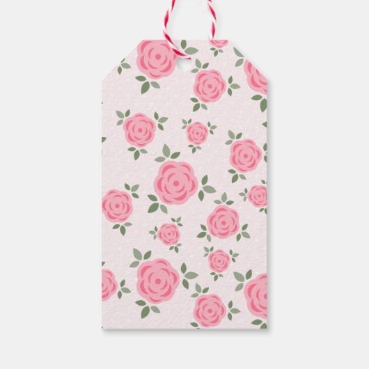 Sweet Floral Pattern Cadeaulabel (Achterkant)