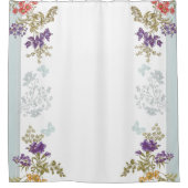Sweet Floral Stems Douchegordijn (Voorkant)