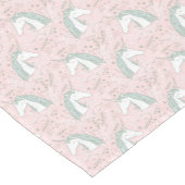 Sweet Floral Unicorn Pattern Korte Tafelloper (Hoek)