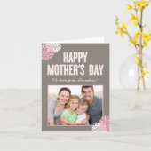 Sweet Florals Moederdag Fotokaart Kaart (Gele Bloem)