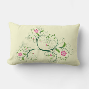 Sweet Foral Lumbar Pillow Kussen