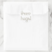 Sweet Free Hugs Heart Kaart Seal Sticker (Tas)