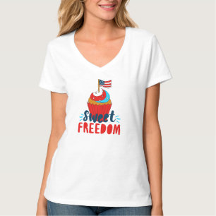 Sweet Freedom Cupcake 4 juli art. 4 juli T-shirt