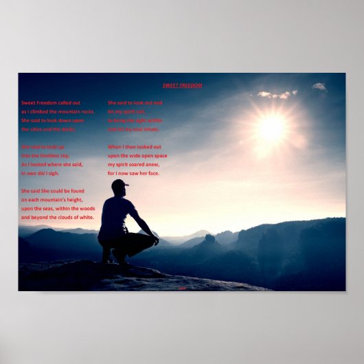Sweet Freedom Poster (Voorkant)
