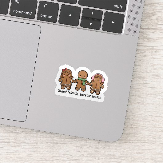 Sweet Friends Sweeter Season Gingerbread Sticker (Détail)