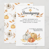 Sweet Friendsgiving Invitation Kaart (Voorkant / Achterkant)
