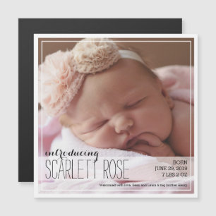 Sweet Full Photo Classic Baby Faire-part