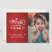 Sweet Fun Santa Claus komt naar de bioscoop Feestdagenkaart (Voorkant)