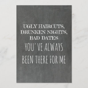 Sweet Funny Bridesmaid / Maid of Honor proposal Kaart