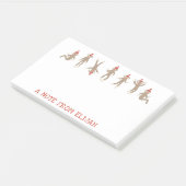 Sweet & Gekke Sock Monkey op maat Post-it® Notes (Schuin)