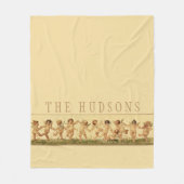  Sweet Gelukkig Kersubs dansen Gepersonaliseerd Fleece Deken (Voorkant)