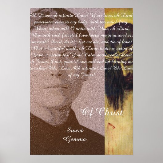 Sweet Gemma van Christus Poster (Voorkant)