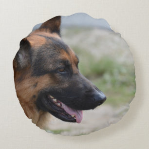 Sweet German Shepherd Dog Rond Kussen