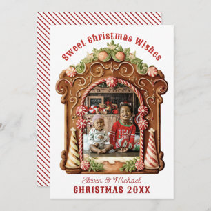 Sweet Gingerbread Foto Feestdagenkaart