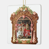 Sweet Gingerbread Foto Keramisch Ornament (Links)