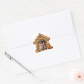 Sweet Gingerbread Foto Vierkante Sticker (Envelop)