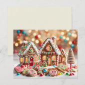 Sweet Gingerbread Houses briefkaart (Voorkant / Achterkant)