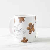 Sweet Gingerbread Man Kerstmis Koffiemok (Voorkant links)