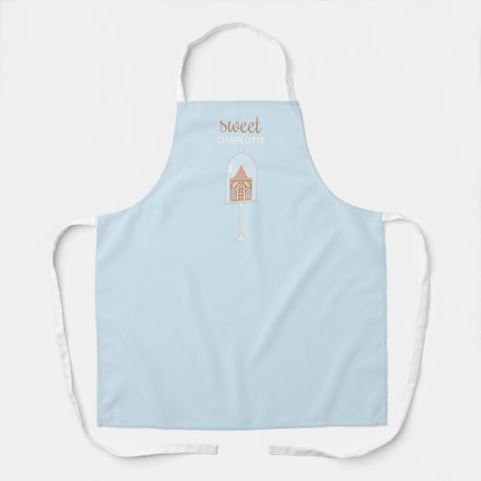 Sweet Gingerbrood House Decorting Party Apron Schort (Voorkant)