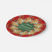 Sweet Gingerbrood Kerstmis Papieren Bordje (Gekanteld)