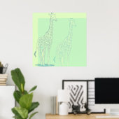Sweet Giraffe Poster (Thuiskantoor)