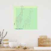 Sweet Giraffe Poster (Keuken)