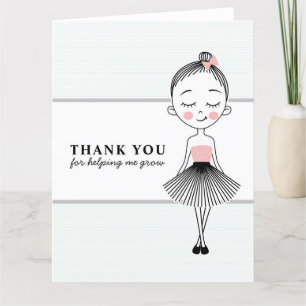 Sweet Girl Enseignant Merci plié