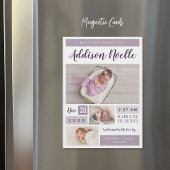 Sweet Girl Faire-part de naissance photo magnétiqu