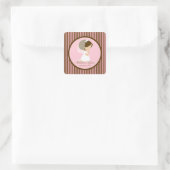 Sweet Girl First Holy Communion Sticker Brown rose (Sac)
