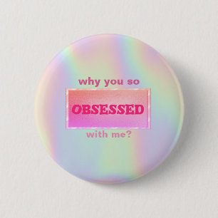 Sweet Girly Holographic Ronde Button 5,7 Cm