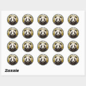 Sweet Glas in lood Badger Ronde Sticker (Vel)