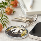 Sweet Glas in lood Badger Sleutelhanger (Voorkant Rechts)