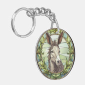Sweet Glas in lood Donkey Sleutelhanger (Voorkant Links)