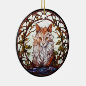 Sweet Glas in lood Forest Cat Keramisch Ornament (Rechts)